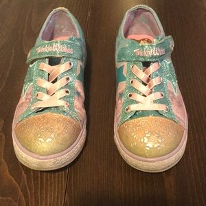 SKETCHERS Twinkle Wishes Kid's Sneakers Sz 1